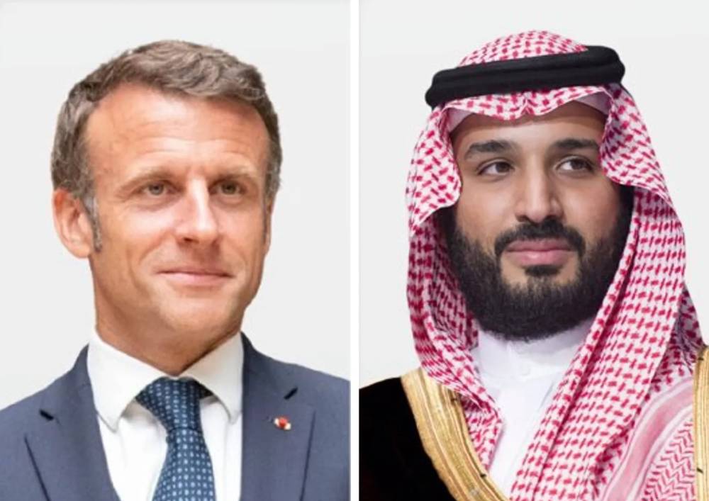 ولي العهد السعوي والرئيس الفرنسي يبحثان تطورات الأحداث في المنطقة