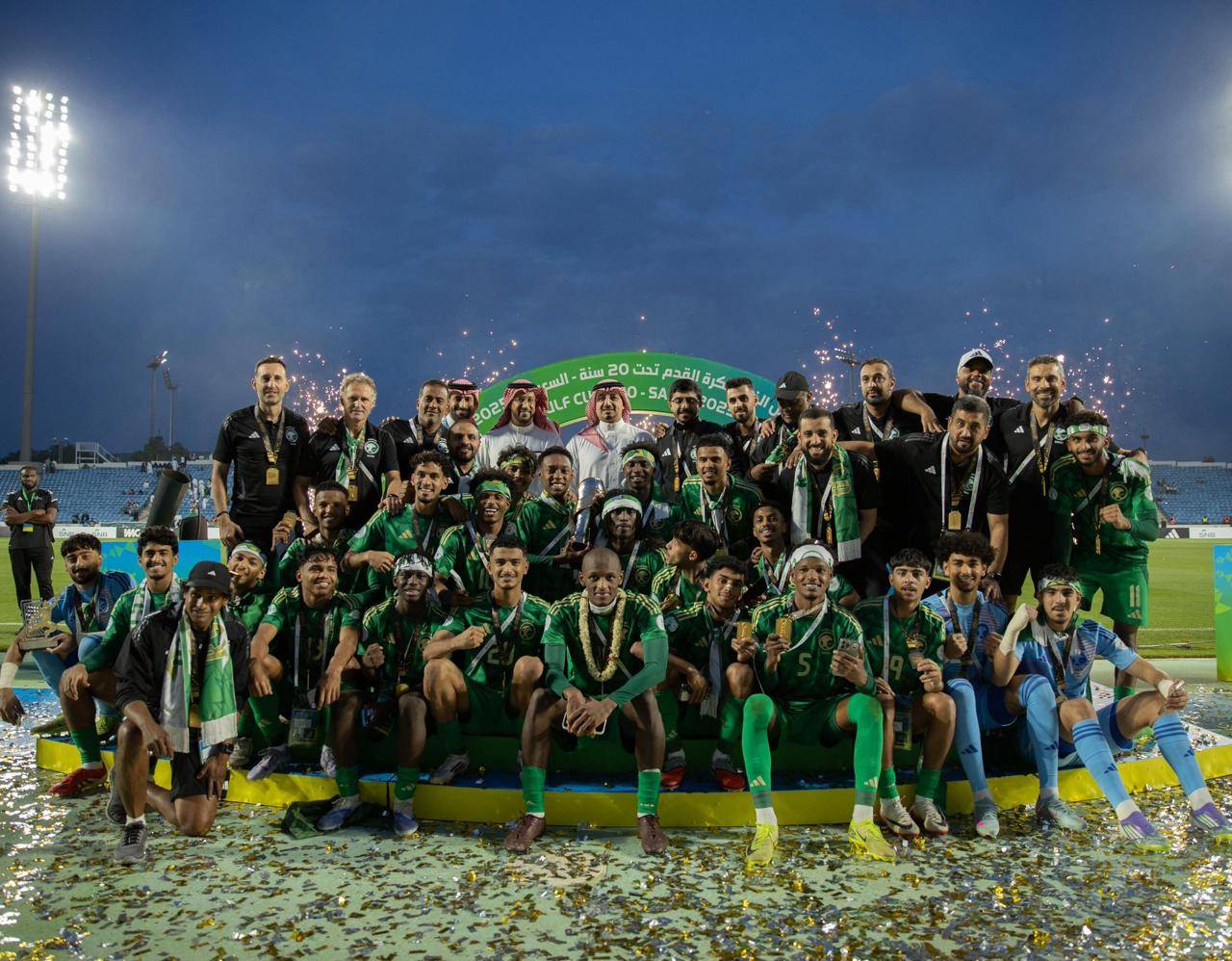 المنتخب السعودي يتوج بطلا لكأس الخليج ويحصد 3 جوائز مالية بـ 556.2 ألف ريال