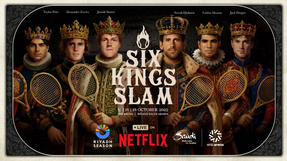 بطولة Six Kings Slam للتنس ضمن موسم الرياض تُبث عالميًا حصريًا عبر نتفلكس