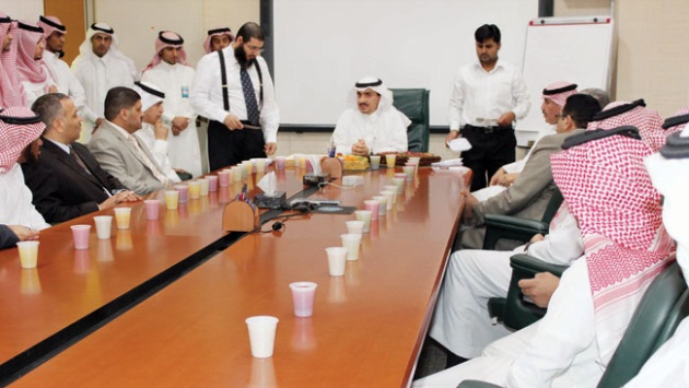 استقبال لتبادل التهاني في معهد الملك عبدالله للبحوث