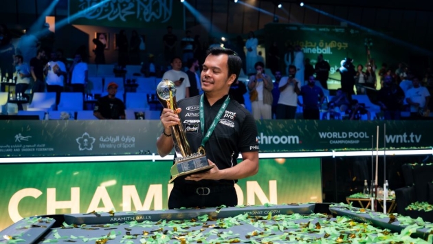 من جدة .. الفلبيني بيادو يتوج بكأس العالم للبلياردو وجائزة الـ250 ألف دولار