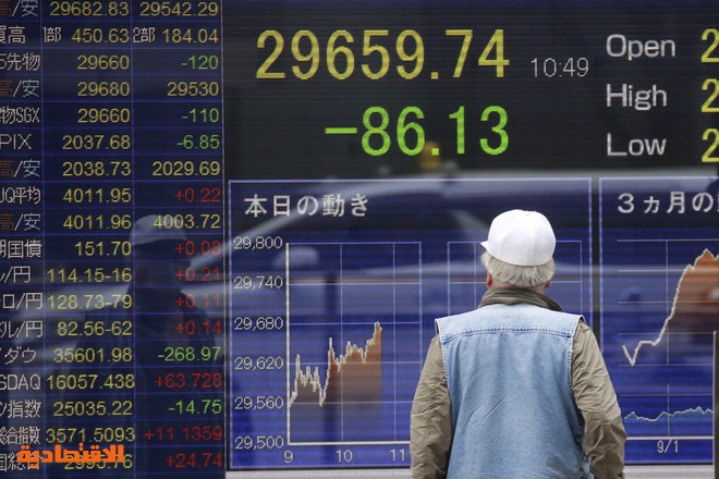الأسهم اليابانية تسجل أسوأ أداء فصلي في عام 