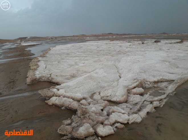 هطول أمطار على وادي الدواسر