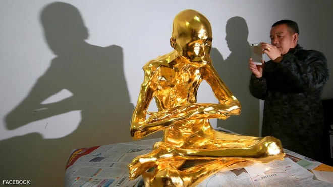 تحنيط راهب بوذي بالذهب بعد أربعة أعوام من وفاته
