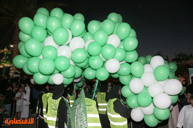 احتفالات اليوم الوطني السعودي الـ86 في حي البجيري