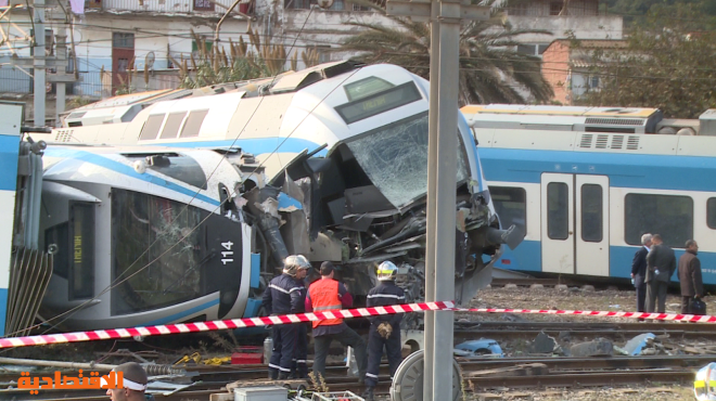 مقتل شخص وإصابة 72 آخرين في حادث تصادم قطارين في الجزائر