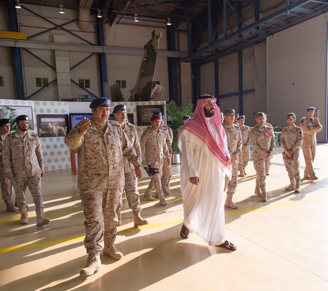 ولي ولي العهد يتفقد برنامج تطوير مقاتلات التورنيدو السعودية