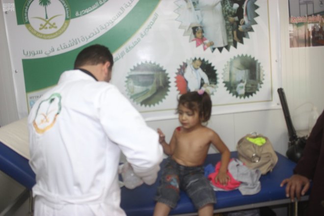 العيادات التخصصية السعودية تتعامل مع 3399 حالة مرضية من اللاجئين السوريين في مخيم الزعتري