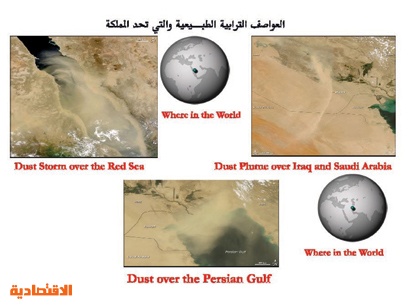 ارتفاع حاد في تراكيز الغبار داخل الرياض يتجاوز المعايير الطبيعية