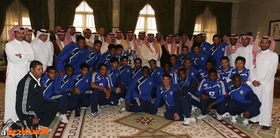 الأمير سلمان بن عبدالعزيز يستقبل رئيس وأعضاء ولاعبي نادي الهلال