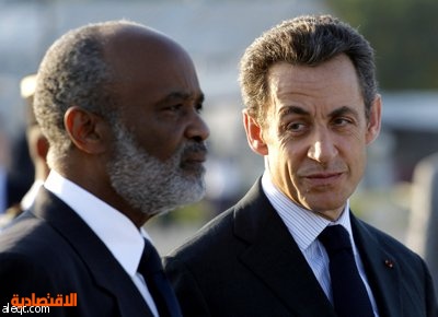 ساركوزي يصل لهايتي في أول زيارة لرئيس فرنسي