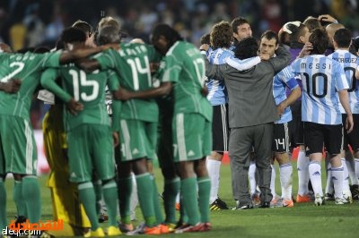 الأرجنتين تجتاز نيجيريا بصعوبه