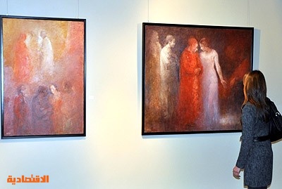 لوحات الفنان التشكيلي غسان النعنع تعطي حساسيات لونية مختلفة