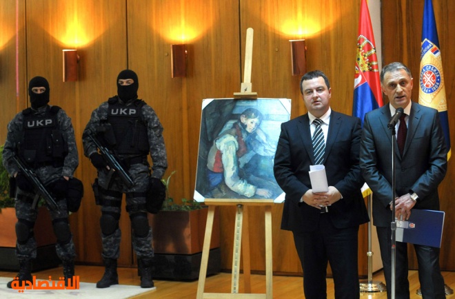 العثور على لوحة مسروقة للفنان الفرنسي سيزان في صربيا