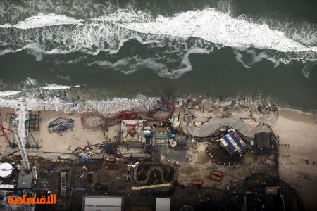 قصة مصورة: حصيلة قتلى الإعصار ساندي في أمريكا تقفز إلى 80