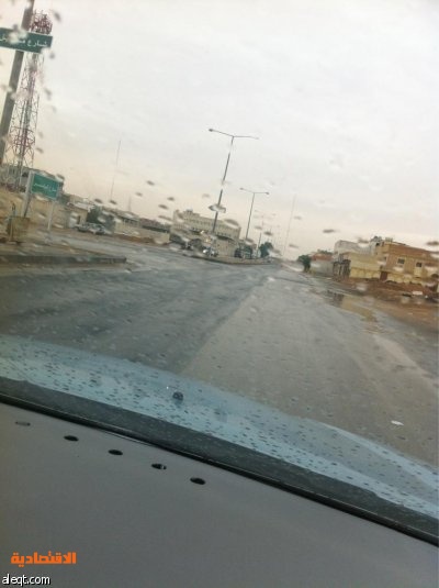 قصة مصورة :أمطار الرياض صباح اليوم