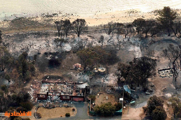 حرائق غابات تجتاح جزيرة تسمانيا في استراليا