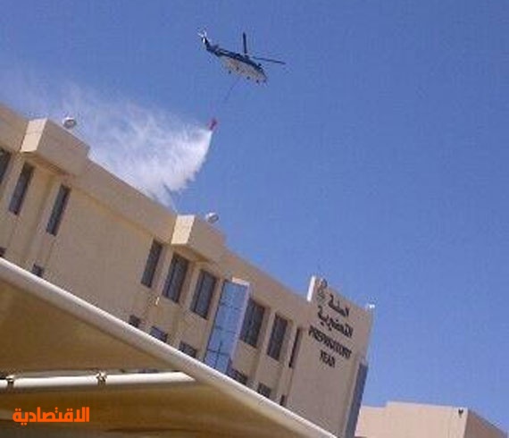 الدفاع المدني يخمد حريق في تمديدات كهرباء جامعة نورة