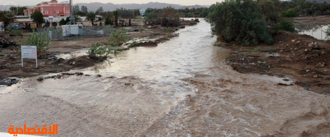قصة مصورة : أمطار الخير تتواصل على  معظم مناطق المملكة