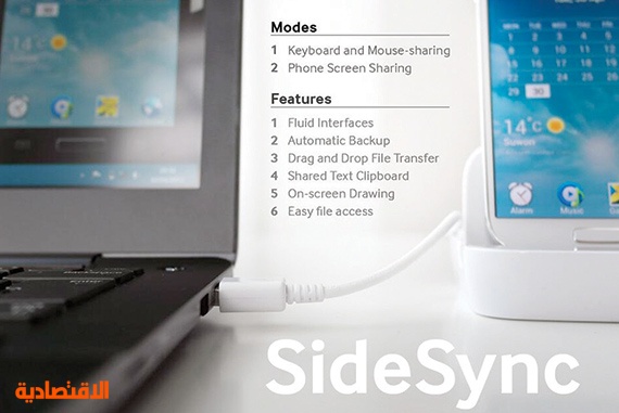 SideSync من «سامسونج» لنقل بيانات ومعلومات الجهاز واستعراض محتوياته عبر الحاسوب