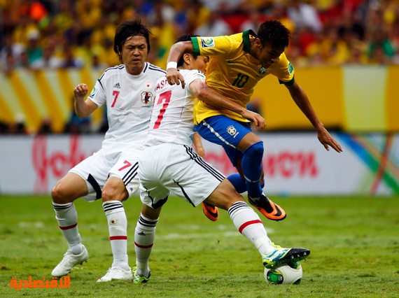نيمار يقود البرازيل لكسر اليابان في افتتاح كأس القارات