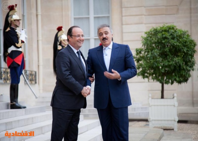 وزير الحرس الوطني يستعرض العلاقات الثنائية مع الرئيس الفرنسي