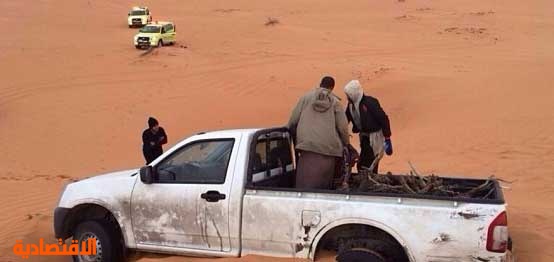 قصة مصورة: العثور على مفقودين في صحراء نفود الدهناء