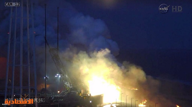 قصة مصورة : انفجار صاروخ يحمل مركبة فضائية تابعه لناسا