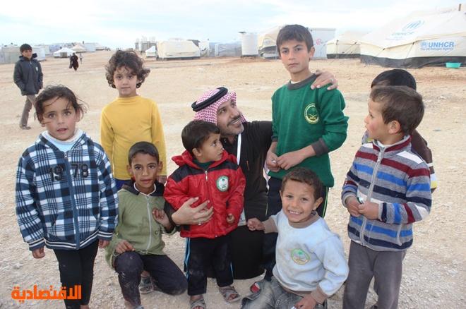 "شقيقي دفئك هدفي" احد مشروع الحملة السعودية لحماية سكان مخيم الزعتري من البرد القارس