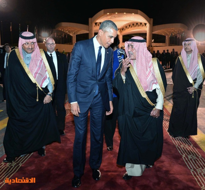الديوان الملكي: خادم الحرمين بحث مع أوباما العلاقات الثنائية وأزمات المنطقة