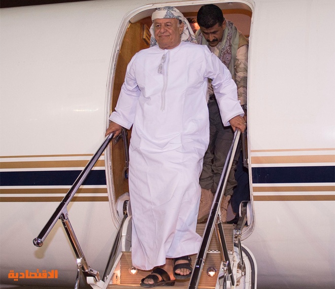 الرئيس اليمني عبدربه يصل إلى الرياض