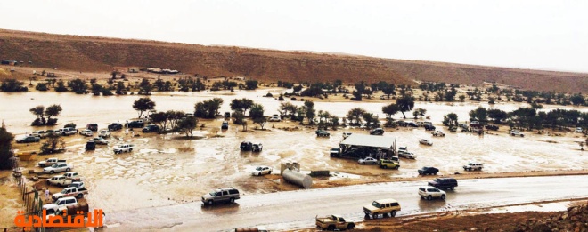 أمطار رعدية مصحوبة برياح نشطة على  معظم مناطق السعودية