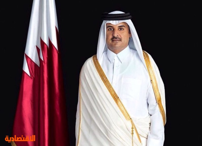 أمير قطر يستقبل وزراء خارجية الخليج