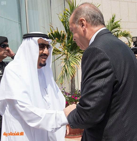 الملك يبحث مع أردوغان الجهود المبذولة في سبيل مكافحة الإرهاب ومصادر تمويله