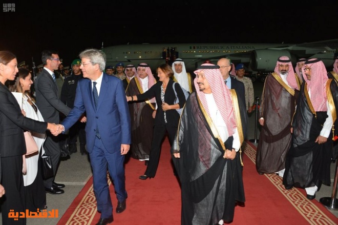 رئيس وزراء إيطاليا يصل إلى الرياض
