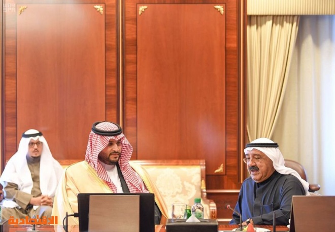النائب الأول لرئيس مجلس الوزراء الكويتي يستقبل الأمير تركي بن محمد