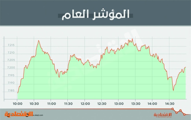 الأسهم السعودية تتخطى حاجز 7200 نقطة .. والسيولة تصعد 31 %