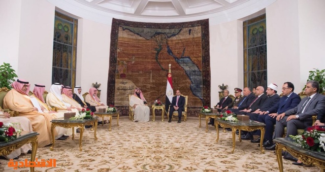 ولي العهد والرئيس المصري يعقدان جلسة مباحثات رسمية 