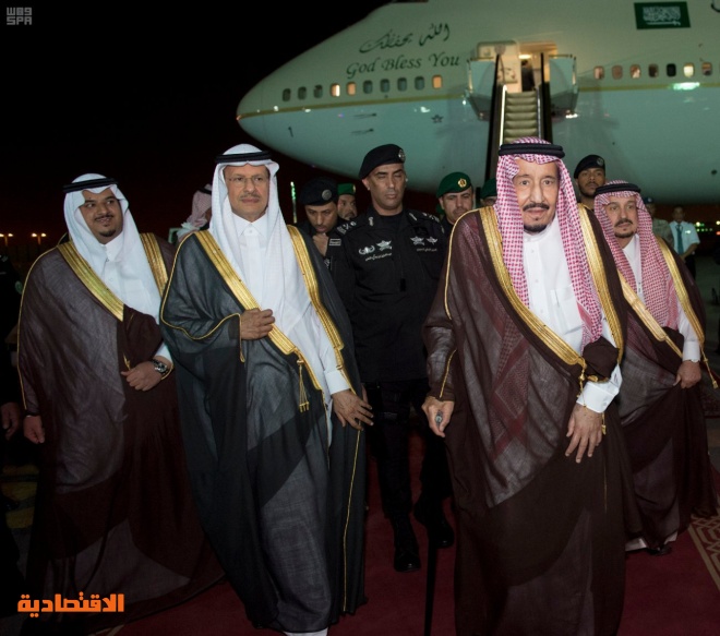 الملك سلمان يصل الرياض قادماً من المنطقة الشرقية