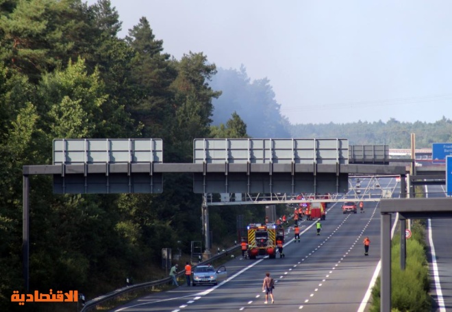 حرائق الغابات تعطل حركة المرور على عدد من الطرق السريعة في ألمانيا