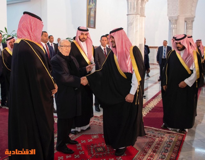 ولي العهد يصل إلى تونس صحيفة الاقتصادية