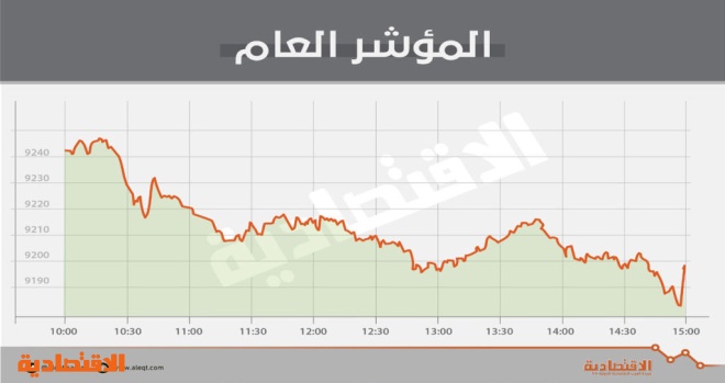ضغوط بيع تهبط بالأسهم السعودية دون مستويات 9200 نقطة