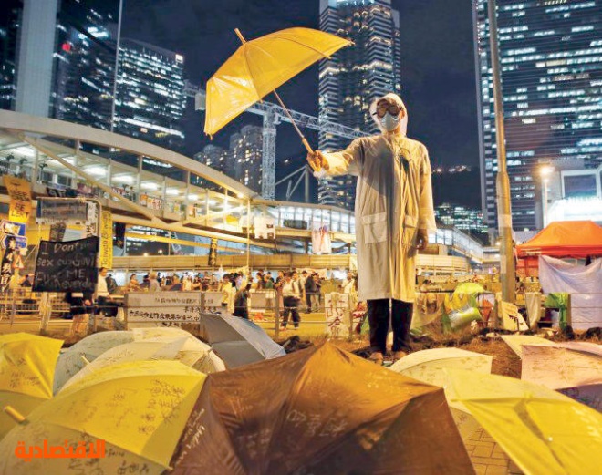 صور قلمية نابضة لفك شفرة احتجاجات هونج كونج