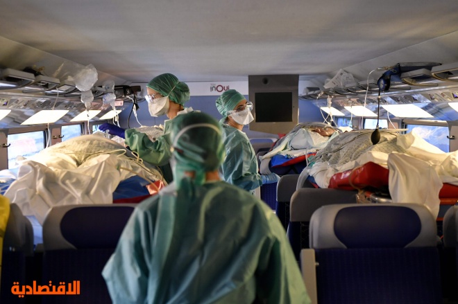    القطارات الفرنسية تنقل المصابين بفيروس كورونا بين المدن لعلاجهم 