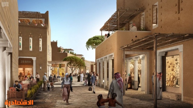 بدء تنفيذ المرحلة الأولى من أكبر مشروع تراثي وثقافي في العالم لتطوير الدرعية التاريخية صحيفة الاقتصادية