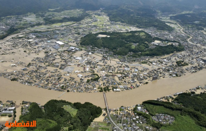 اليابان تحث عشرات الآلاف على مغادرة منازلهم بسبب الطقس السيء