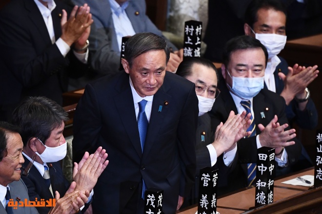 انتخاب يوشيهيدي سوجا رئيسا لوزراء اليابان