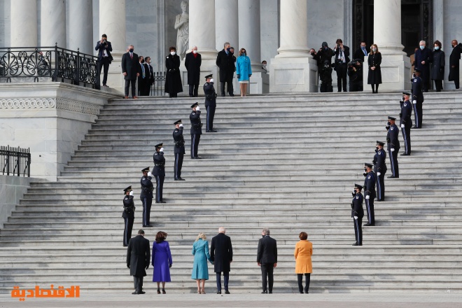 بايدن يصل إلى مبنى الكونجرس لأداء القسم كرئيس للولايات المتحدة