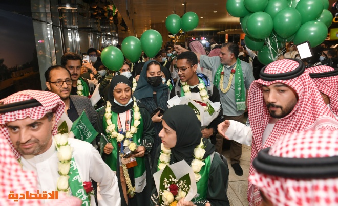 المنتخب السعودي للعلوم والهندسة يعود إلى أرض الوطن بعد إنجاز تاريخي في آيسف 2022