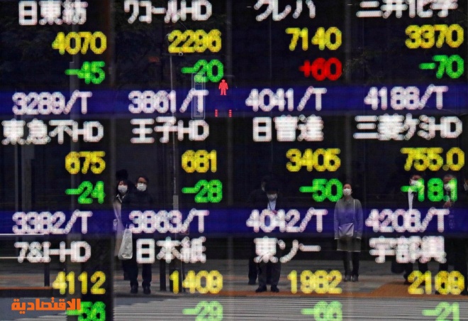 الأسهم اليابانية تغلق منخفضة مدفوعة بتوتر تايوان وارتفاع الين